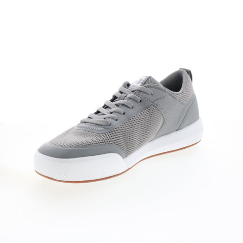 DC Transit ADYS700227-GRW Mens Gray Leather Skate Inspired Sneakers Shoes