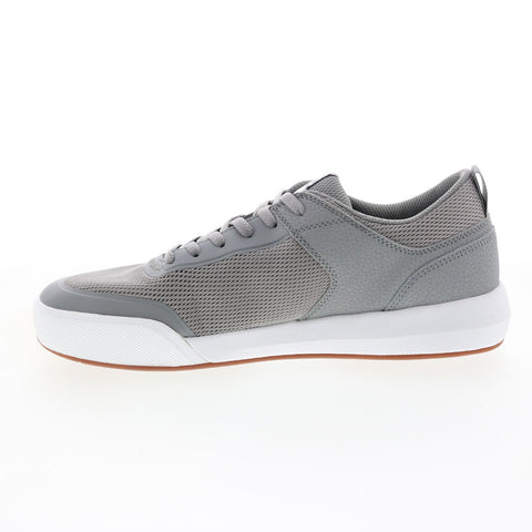 DC Transit ADYS700227-GRW Mens Gray Leather Skate Inspired Sneakers Shoes