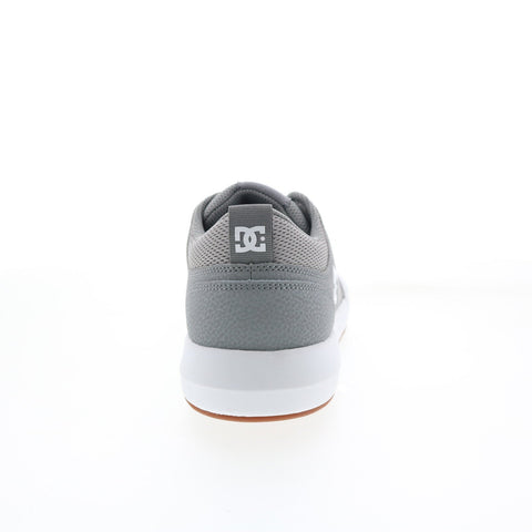 DC Transit ADYS700227-GRW Mens Gray Leather Skate Inspired Sneakers Shoes