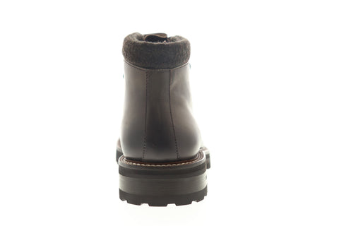 Bruno Magli Alpino Mens Brown Leather High Top Lace Up Casual Dress Boots