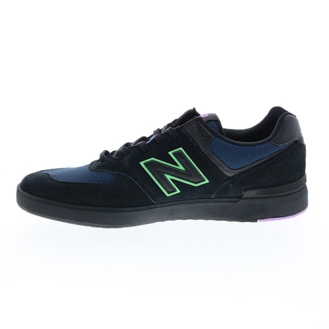 New Balance All Coasts AM574 Mens Black Suede Lifestyle Sneakers Shoes