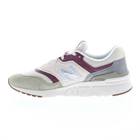 New Balance 574 AM574MUP Mens Beige Suede Lace Up Lifestyle Sneakers Shoes