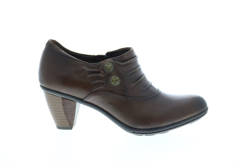 Earth Amethyst Shootie Womens Brown Leather Ankle & Booties Boots