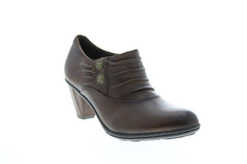 Earth Amethyst Shootie Womens Brown Leather Ankle & Booties Boots