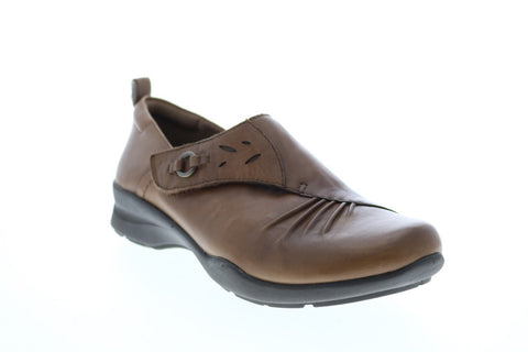 Earth Amity Soft Leather Slip On Womens Brown Loafer Slippers Shoes