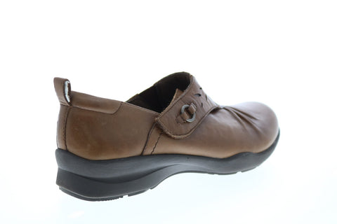 Earth Amity Soft Leather Slip On Womens Brown Loafer Slippers Shoes