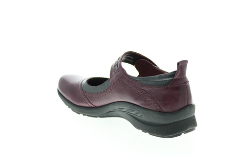 Earth Angelica Soft Womens Burgundy Narrow Mary Jane Flats Shoes