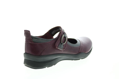 Earth Angelica Soft Womens Burgundy Narrow Mary Jane Flats Shoes