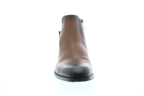 Bruno Magli Angiolini ANGIOLINI Mens Brown Leather Lace Up Dress Boots Shoes