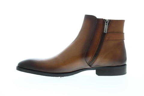 Bruno Magli Angiolini ANGIOLINI Mens Brown Leather Lace Up Dress Boots Shoes