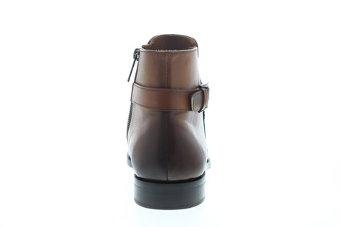 Bruno Magli Angiolini ANGIOLINI Mens Brown Leather Lace Up Dress Boots Shoes