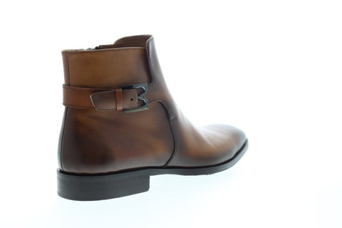 Bruno Magli Angiolini ANGIOLINI Mens Brown Leather Lace Up Dress Boots Shoes