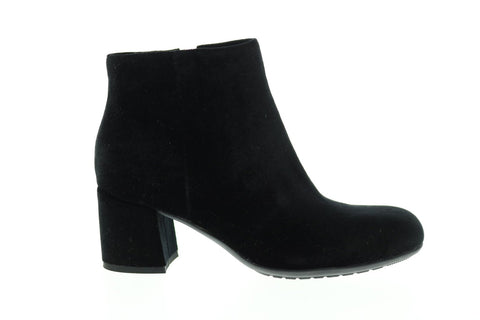 Earthies Apollo Velvet Short Boot APOLLO-BLA Womens Black Casual Dress Boots