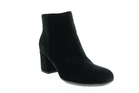 Earthies Apollo Velvet Short Boot APOLLO-BLA Womens Black Casual Dress Boots