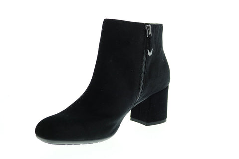 Earthies Apollo Velvet Short Boot APOLLO-BLA Womens Black Casual Dress Boots