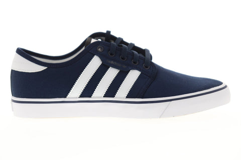 Adidas Seeley AQ8530 Mens Blue Canvas Casual Low Top Lifestyle Sneaker - Ruze Shoes Adidas Seeley AQ8530 Mens Blue Canvas Casual Low Top Lifestyle Sneaker - Ruze Shoes