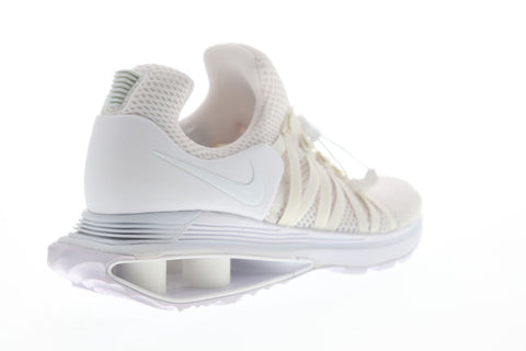 Nike Shox Gravity Womens White Mesh Athletic Slip On Training Shoes