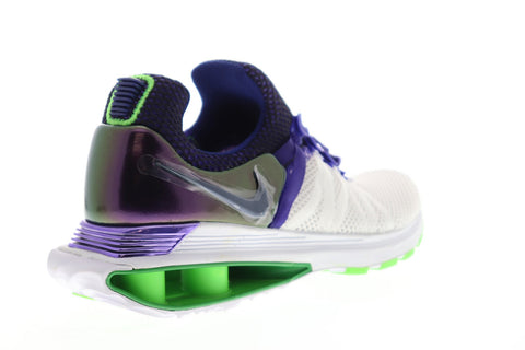 Nike Shox Gravity Womens White Mesh Mid Top Athletic Gym Cross Training Shoes