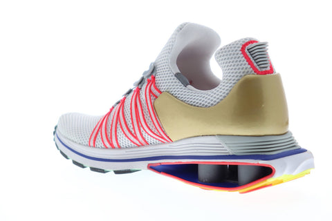 Nike Shox Gravity Mens Gray Mesh Athletic Slip On Training Shoes