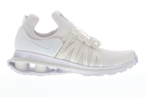 Nike Shox Gravity Mens White Mesh Athletic Slip On Training Shoes