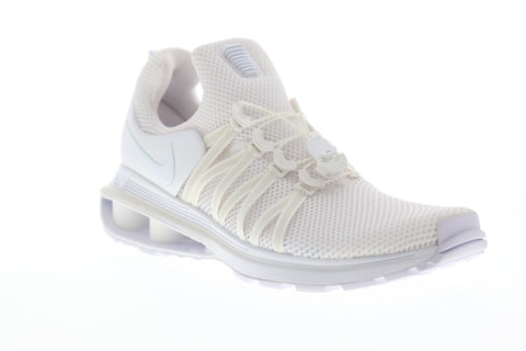 Nike Shox Gravity Mens White Mesh Athletic Slip On Training Shoes