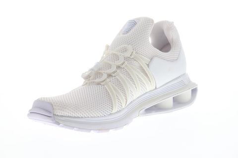 Nike Shox Gravity Mens White Mesh Athletic Slip On Training Shoes