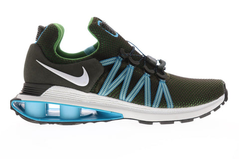 Nike Shox Gravity AR1999-300 Mens Green Mesh Slip On Athletic Gym Running Shoes