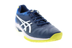 Asics AS61 Mens Blue Synthetic Lace Up Athletic Running Shoes