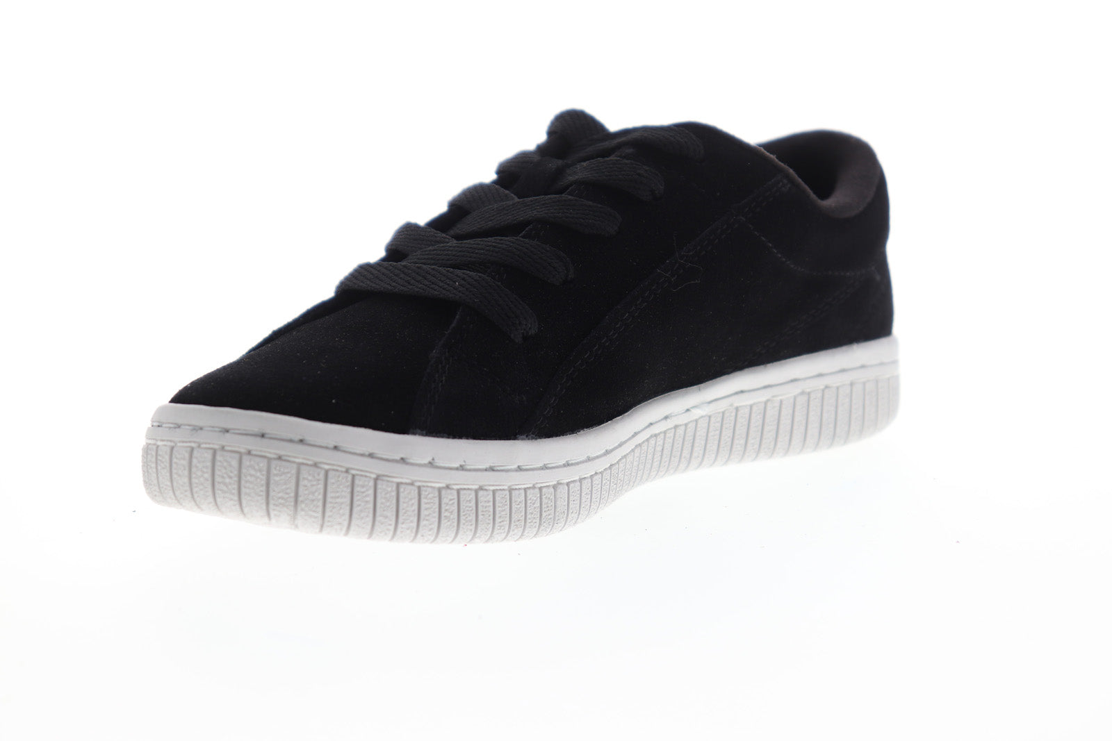Airwalk Bloc AW19862-B Womens Black Suede Low Top Lace Up Skate