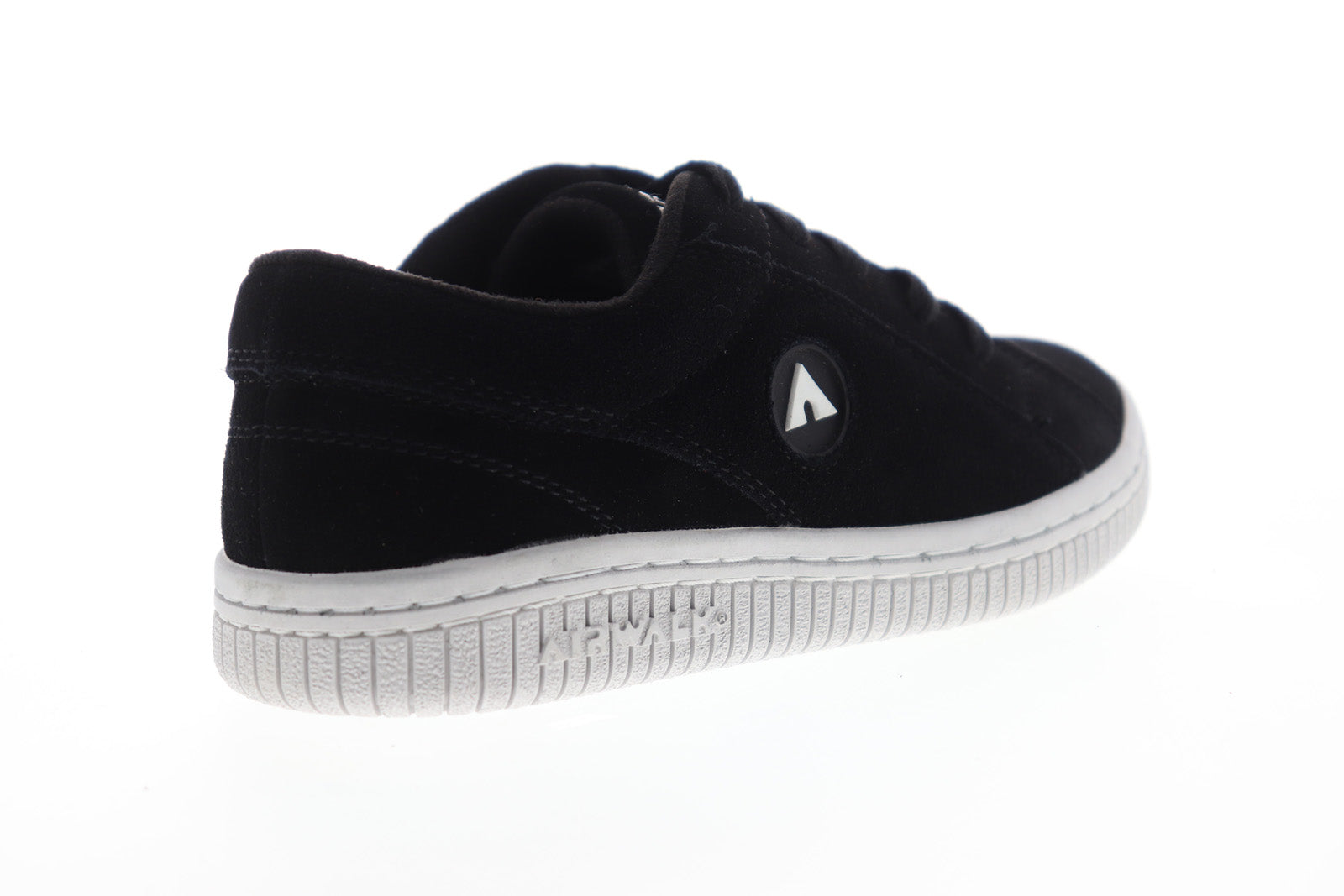 Airwalk Bloc AW19862-B Womens Black Suede Low Top Lace Up Skate