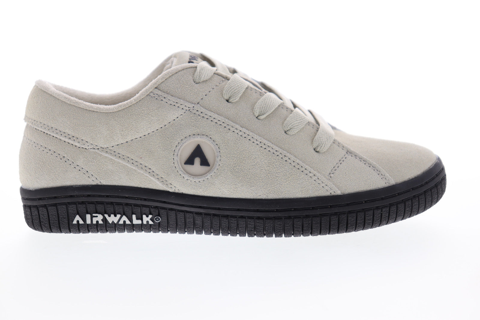 Airwalk Stark AW19864-S Womens Gray Suede Low Top Lace Up Skate