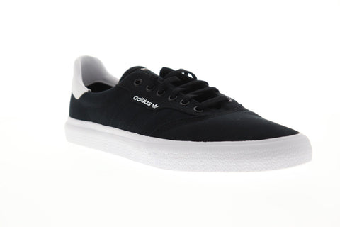 Adidas 3Mc Vulc Mens Black Canvas Low Top Lace Up Sneakers Shoes