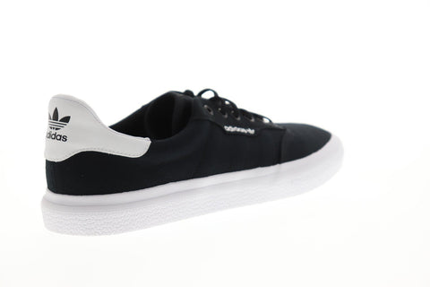 Adidas 3Mc Vulc Mens Black Canvas Low Top Lace Up Sneakers Shoes