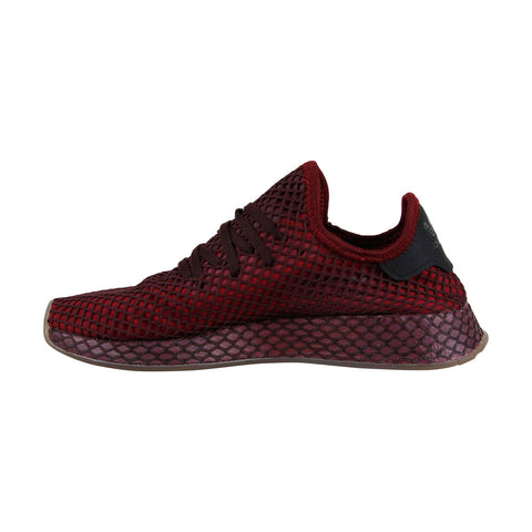 Adidas Deerupt Runner B41773 Mens Red Mesh Casual Lace Up Low Top Sneakers Shoes