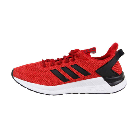 Adidas Questar Ride B44808 Mens Red Mesh Lace Up Athletic Gym Running Shoes