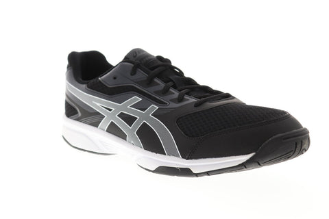 Asics Upcourt 2 B705Y-9001 Mens Black Mesh Athletic Low Top Volleyball Shoes