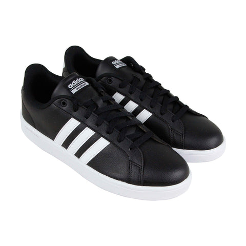 Adidas Cloudfoam Advantage B74264 Mens Black Leather Lifestyle Sneaker
