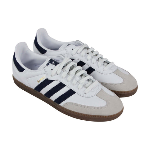 Adidas Samba OG B75681 Mens White Leather Originals Low Top Sneakers Shoes