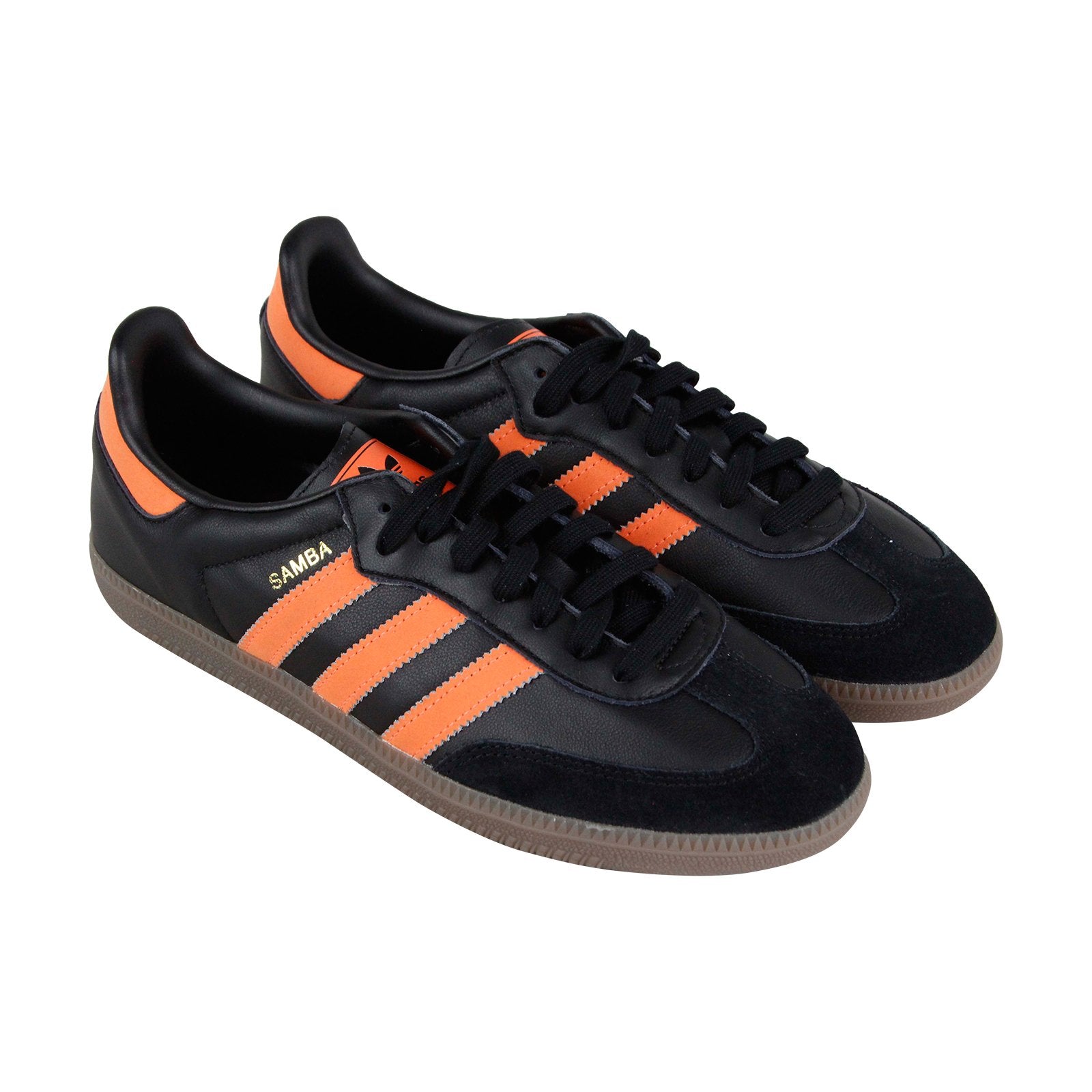 Adidas Samba OG B75804 Mens Black Leather Lace Up Lifestyle Sneakers S - Ruze Shoes Adidas Samba OG B75804 Mens Black Leather Lace Up Lifestyle Sneakers S - Ruze Shoes