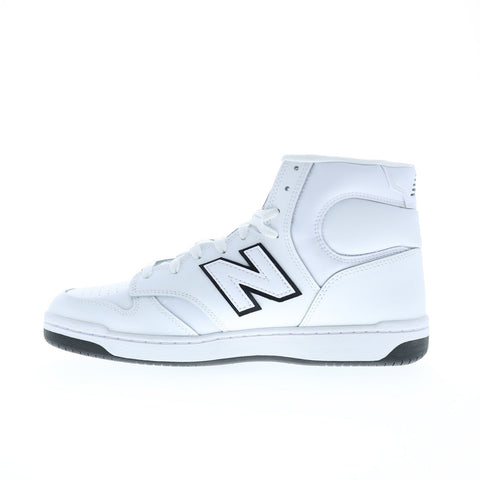 New Balance 480 BB480COA Mens White Leather Lifestyle Sneakers Shoes