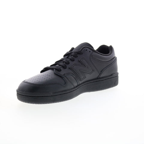 New Balance 480 BB480L3B Mens Black Leather Lifestyle Sneakers Shoes