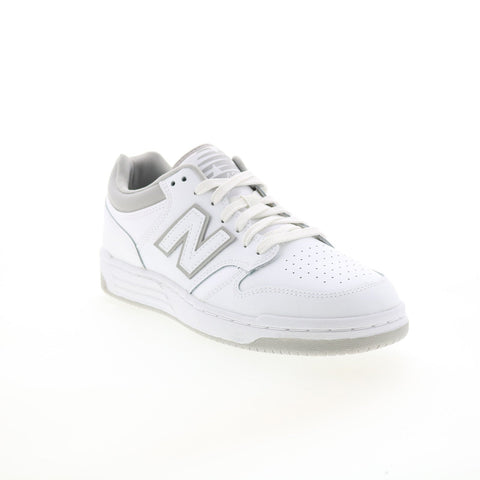 New Balance 480 BB480LGM Mens White Leather Lifestyle Sneakers Shoes