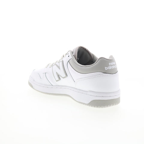 New Balance 480 BB480LGM Mens White Leather Lifestyle Sneakers Shoes