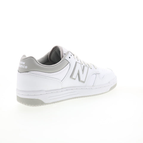 New Balance 480 BB480LGM Mens White Leather Lifestyle Sneakers Shoes