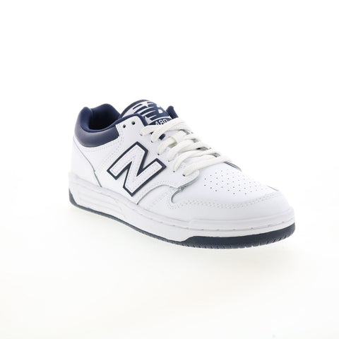 New Balance 480 BB480LWN Mens White Leather Lifestyle Sneakers Shoes