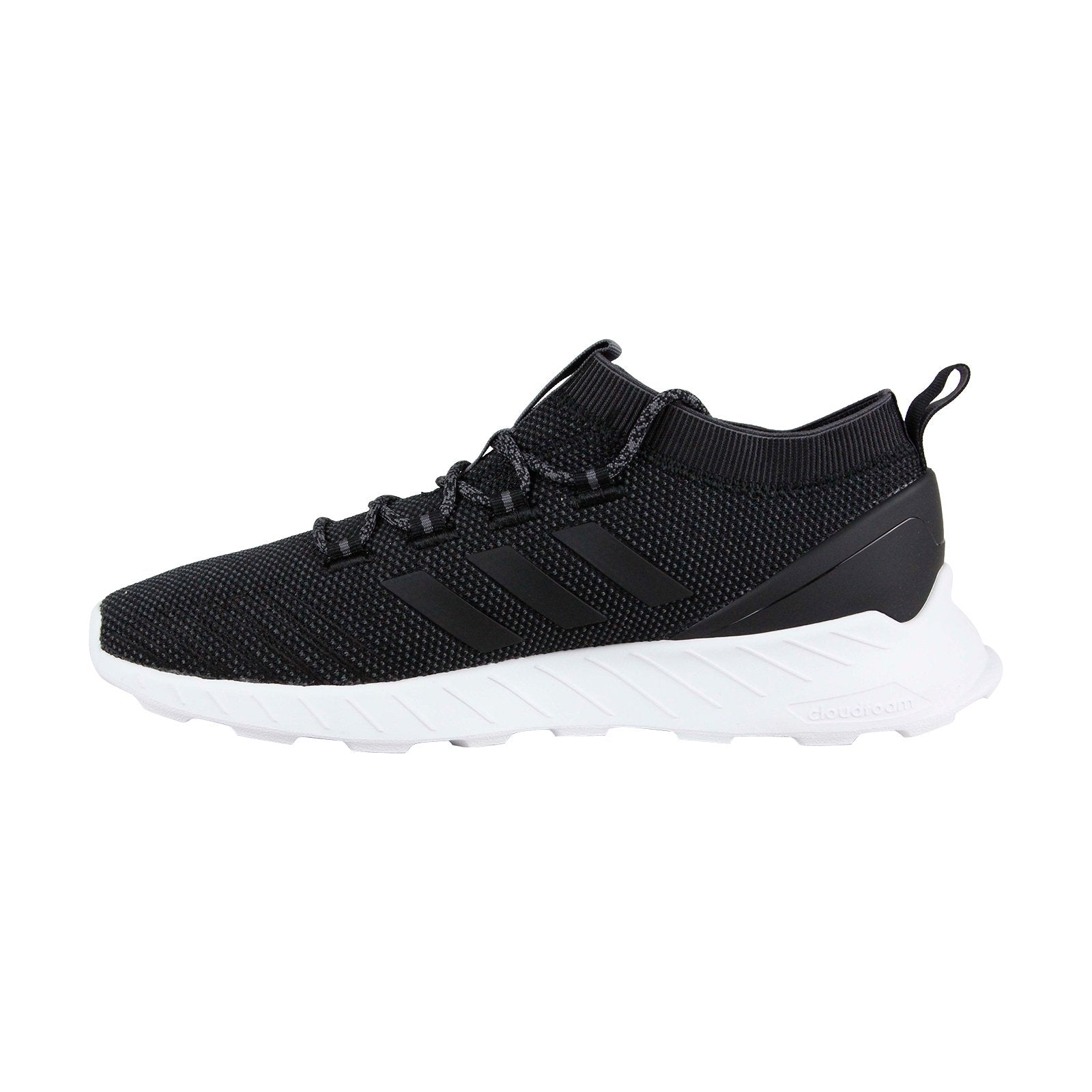 Adidas Mens Black Canvas Lace Up Lifestyle Sneaker - Shoes