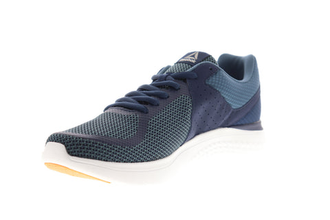Reebok Astroride Run MT BD4681 Mens Blue Mesh Low Top Athletic Running Shoes
