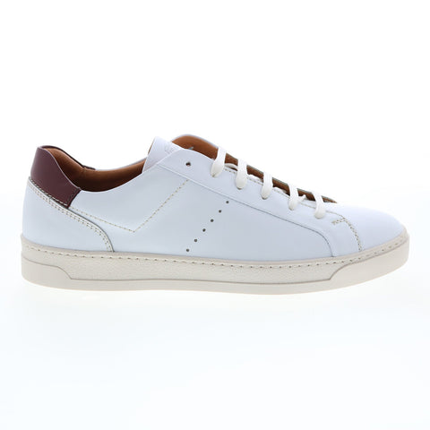 Bruno Magli Dante BM1DANG0P Mens White Leather Lifestyle Sneakers Shoes