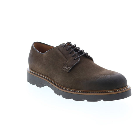 Bruno Magli Groover BM1GROP1P Mens Brown Suede Oxfords Plain Toe Shoes