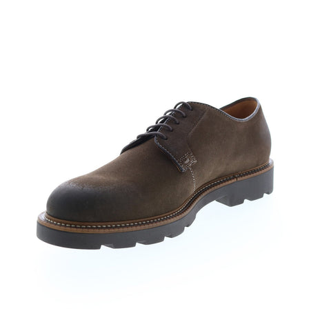 Bruno Magli Groover BM1GROP1P Mens Brown Suede Oxfords Plain Toe Shoes